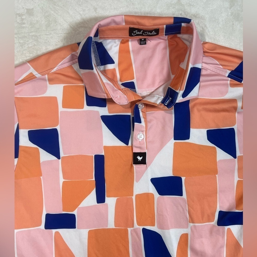 Bad Birdie Geometric Color Block Size Medium Perf… - image 3
